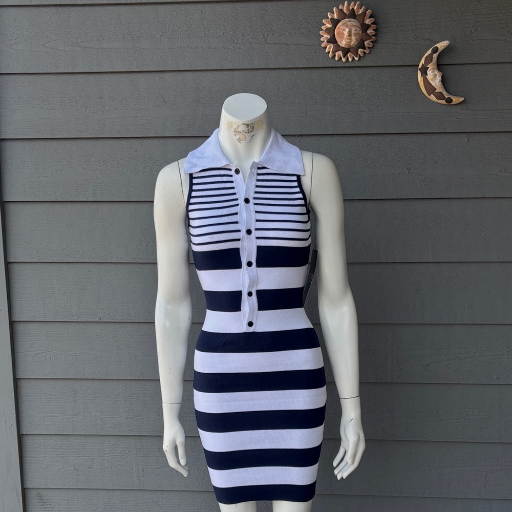 Hera Collection Navy and White Dress